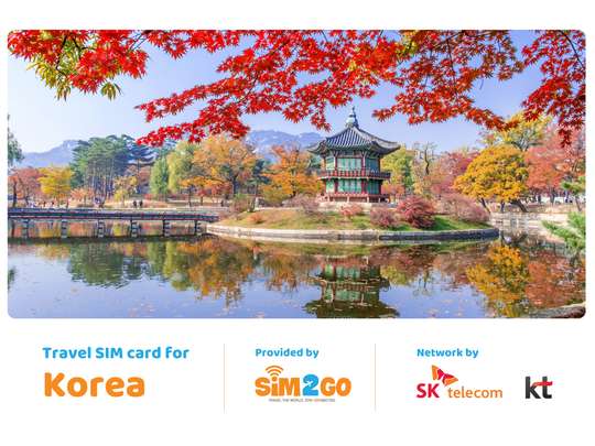Thẻ SIM 4G sử dụng tại Hàn Quốc - Nhận/Giao hàng tại Việt Nam