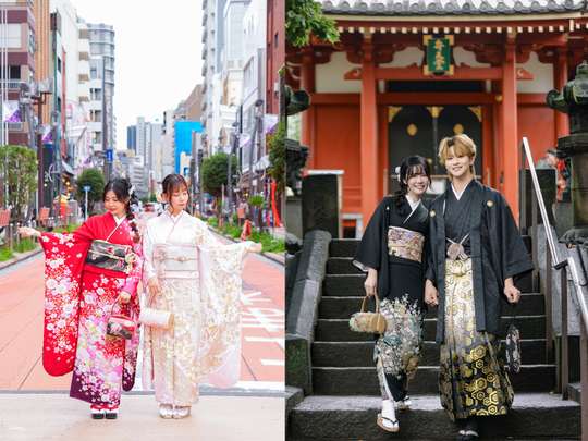 Tokyo, Japan | Asakusa Kimono Rental Experience, Photoshoot & Makeup | English and Chinese Available [Aiwafuku Premium Kaminarimon Store]