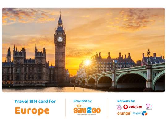4G SIM Card for Europe - Pickup/Delivery in Vietnam by Sim2Go