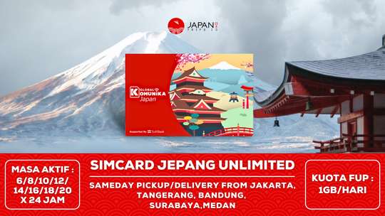 Unlimited SIM Card for Japan by JapanTrips (Indonesia Pick-Up/Delivery)