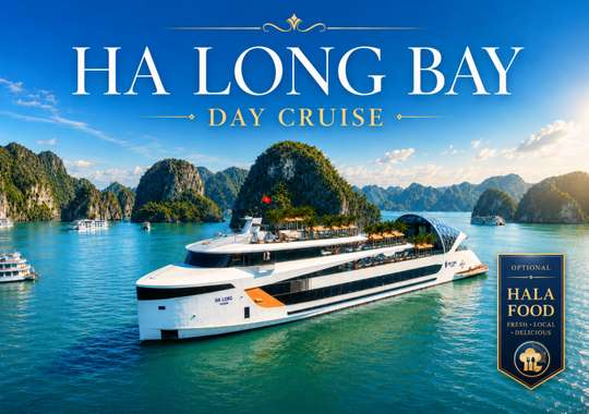 Ha Long Bay Pelayaran Harian Bintang 6 – Makan Siang Prasmanan dengan Pilihan Makanan Halal, Kayak, Pesta Senja & Titop Island, Rp 207.063