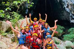 From Dong Hoi/Phong Nha: Paradise Cave & Zipline Dark Cave Tour