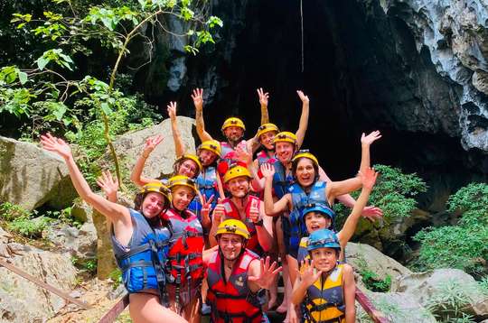 From Dong Hoi/Phong Nha: Paradise Cave & Zipline Dark Cave Tour