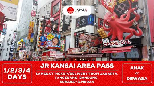 (Pick-Up/Delivery Khusus Indonesia) JR West Kansai Area Pass