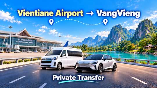 Vientiane Airport to Vang Vieng Private Transfer, 15,833円