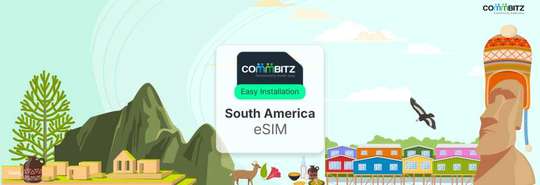 【Commbitz】남미 eSIM | 일일/총 데이터 500MB-50GB 요금제
