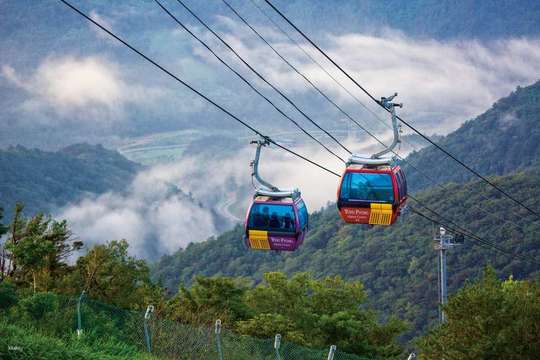 平昌龙平滑雪场发旺山缆车及天空步道门票 | 江原道