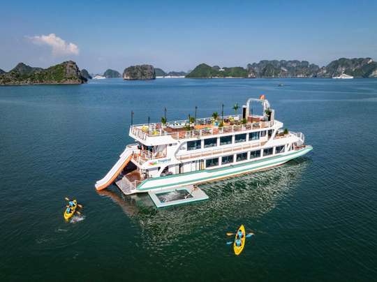 Ha Long Bay to Lan Ha Bay with 5-star Tropical Cruise - 1 Day Cruise, THB 1,511.55