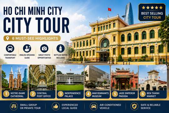 Tour Nửa Ngày Nhất Định Phải Xem ở Thành Phố Hồ Chí Minh, 795.000 VND
