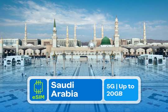 5G eSIM for Saudi Arabia by SIM GO KING, RM 38