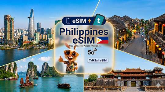 Philippines eSIM Unlimited Data Plan | 1–30 Days | 4G/5G network, Rp 46.461