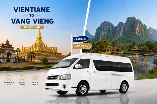 Shared City Transfers between Vang Vieng and Vientiane