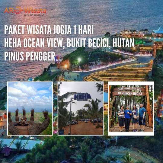 Yogyakarta 1 Day Tour Package Heha Ocean View, Becici Hill, Pengger Pine Forest, 493.316 VND