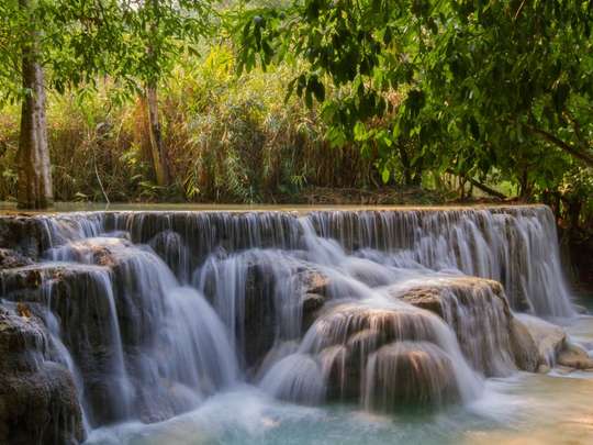 Luang Prabang Kuang Si Waterfall and Local l Craft Private Tour