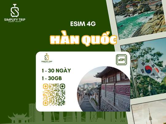 4G eSIM for South Korea by Simplify Trip