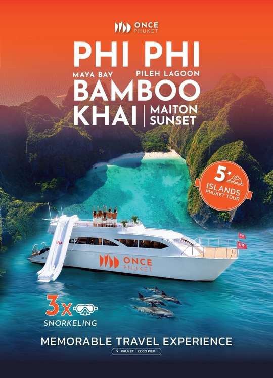 Phi Phi, Maya, Bamboo, Khai, Maiton Join Tour by Once Yachting Phuket, RM 476