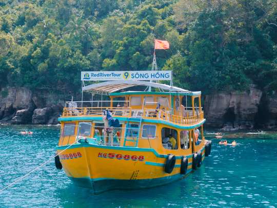Day Tour | Phu Quoc 2 Islands Wooden Junk Cruise Tour: Coral Reef Snorkeling, Fishing Experience, Lunch on the deck (Flycam Shooting included) | Vietnam, RM 90