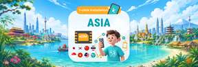 [50% OFF] Asia 5G eSIM | Unlimited Data for 1-30 Days or 300GB High-Speed Data | Full AI Support