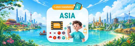 [50% OFF] Asia 5G eSIM | Unlimited Data for 1-30 Days or 300GB High-Speed Data | Full AI Support