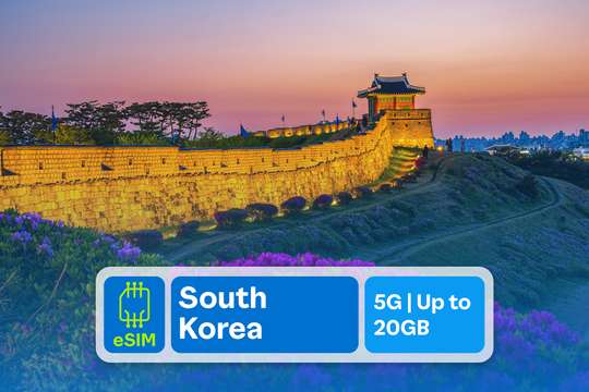 5G eSIM for South Korea by SIM GO KING, RM 23