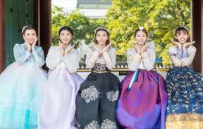Premium Hanbok Rental Experience in Jeju Island, Korea with Traditional Hairstyling
