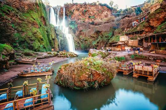From Marrakech: Ouzoud Waterfalls Guided Hike and Boat Trip Ful Day Tour, RM 134