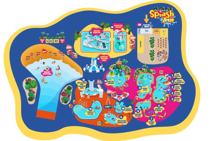 Monkey Splash Zone Water Park Ticket 2