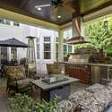 Covered Flagstone Terrace w/ Outdoor Kitchen