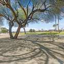 Step out to shaded serenity and sweeping views of the lush green fairway. A desert oasis right outside your back door, framed by picturesque native trees.