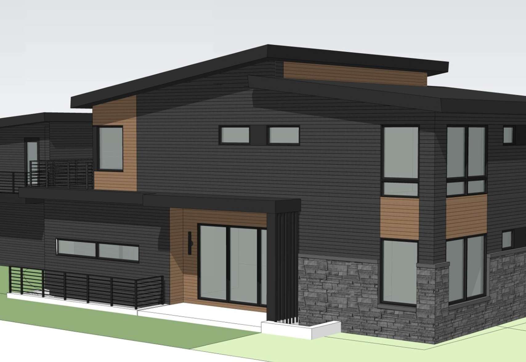 3 of 8. Rear Elevation