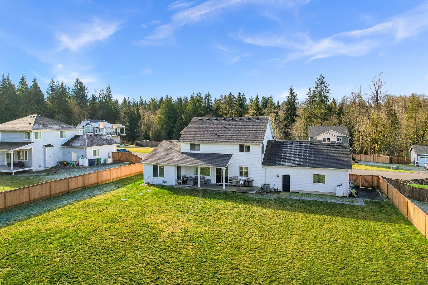 8 of 58. Endless possibilities for this flat, fully fenced backyard