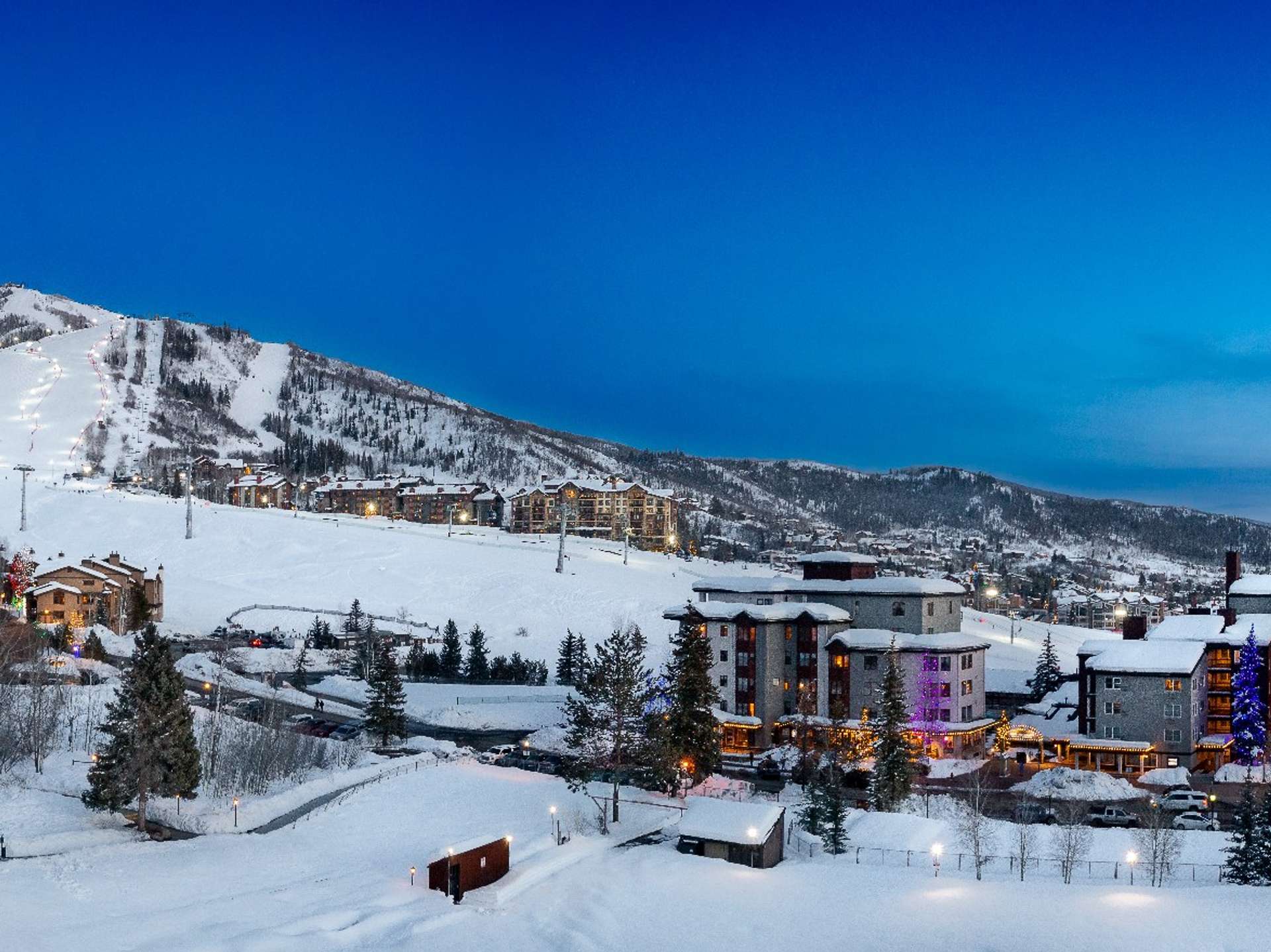 23 of 27. Dusk at Steamboat Ski Resort