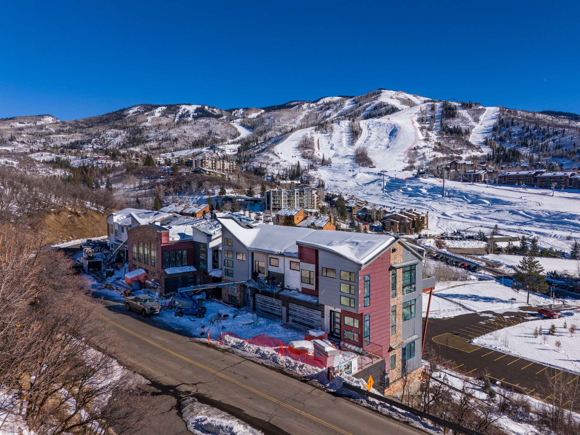 1 of 27. New construction with walk-to-ski abilities. Short walk to the base area and the Steamboat Ski Resort!