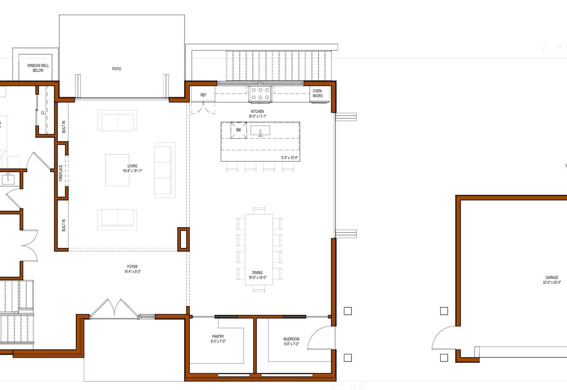 8 of 8. Main Level and Garage - Floor Plan