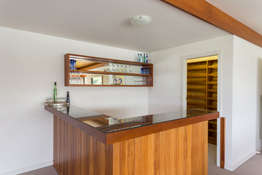 Red cedar bar and cellar in the River Room