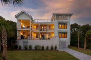 Chic Coastal Estate with Water Views