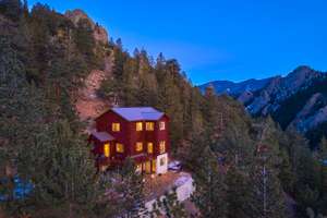 Log Home Overlooking South Boulder Creek