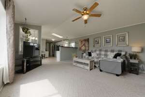 Three bedroom modular home backing onto a field in Calmar