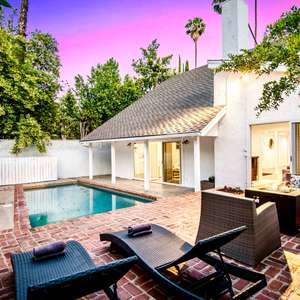 Encino, So. of The Blvd. - Exquisite Mid-Century Modern Pool Home