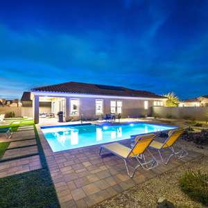 Solitude found here with pool, spa and fire pit!