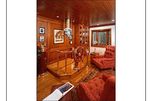 Customer Library with WWII Submarine Periscope to enjoy views.