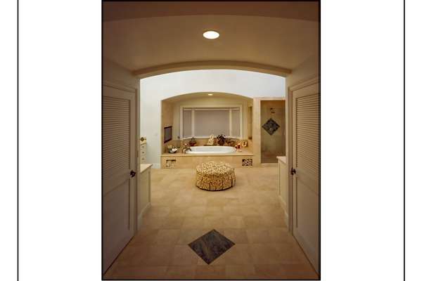 Master Bathroom with His and Hers Commodes.