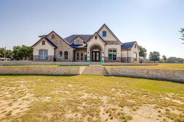 Luxurious French Modern Country Home on 2 Unincorporated Acres! NO HOA!