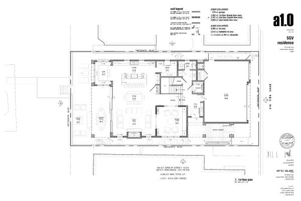 NEW CONSTRUCTION FLOOR PLAN - LEVEL #1