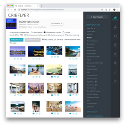 Upload photos to your single property website.