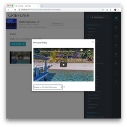 Add video to your single property website.