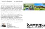 Printable PDF flyer of 111 Holdman Ave., Sierra Madre. Basic Postcard