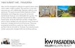 Printable PDF flyer of 1426 Sunset Ave., Pasadena, CA 91103. Basic Postcard