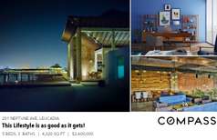 Printable PDF flyer of Modern Coastal Home. Basic Postcard