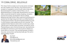 Printable PDF flyer of 19 Coral Drive. Basic Postcard
